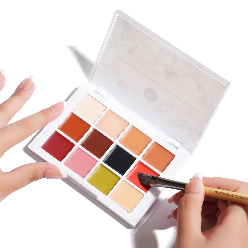 Palette Crème Correctrice Haute Couvrance – Cache Tatouages & Imperfections