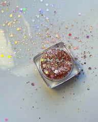 Gel à paillettes - Aphrodite Rose Barbie - 15 ml