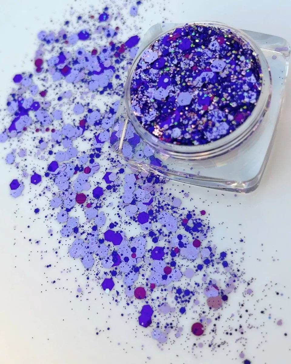 Gel à paillettes - Purple - 15 ml