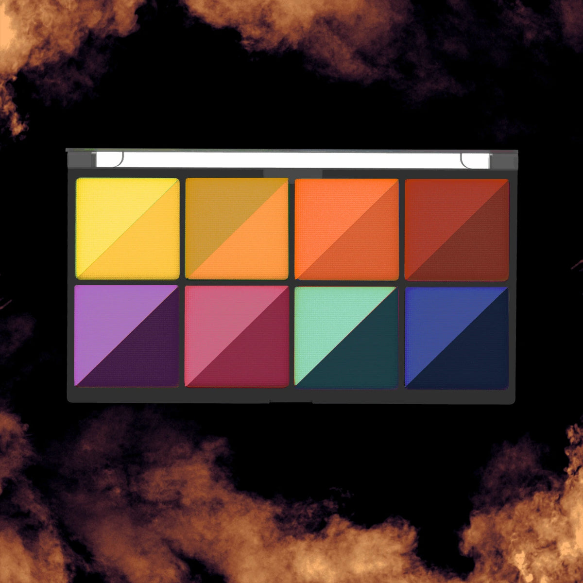 Palette Eyeliner Cake de 8 couleurs duo - Jewel