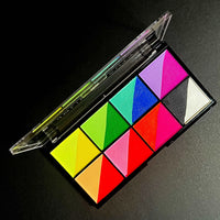 Palette Eyeliner Cake de 8 couleurs duo - Neon UV