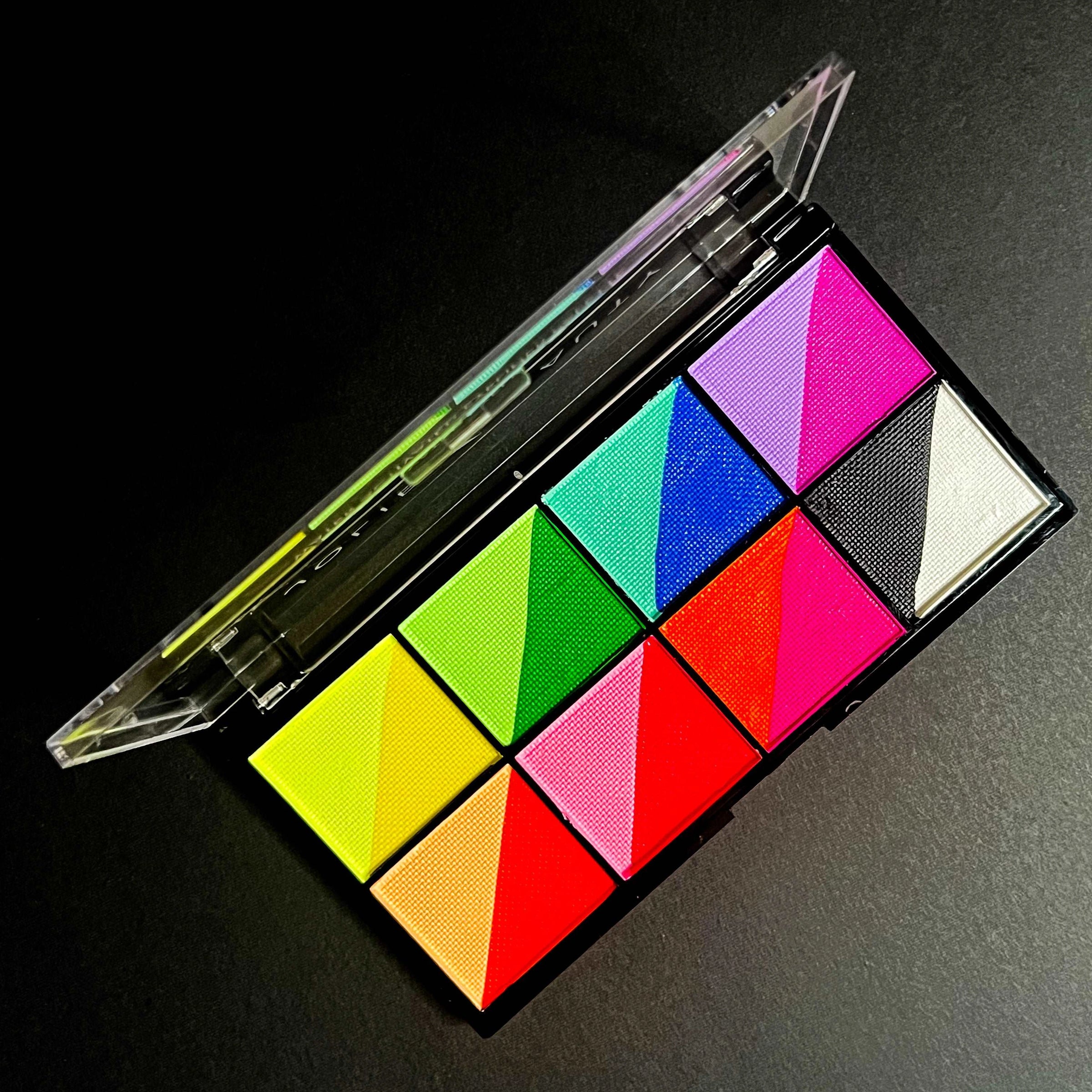 Palette Eyeliner Cake de 8 couleurs duo - Neon UV
