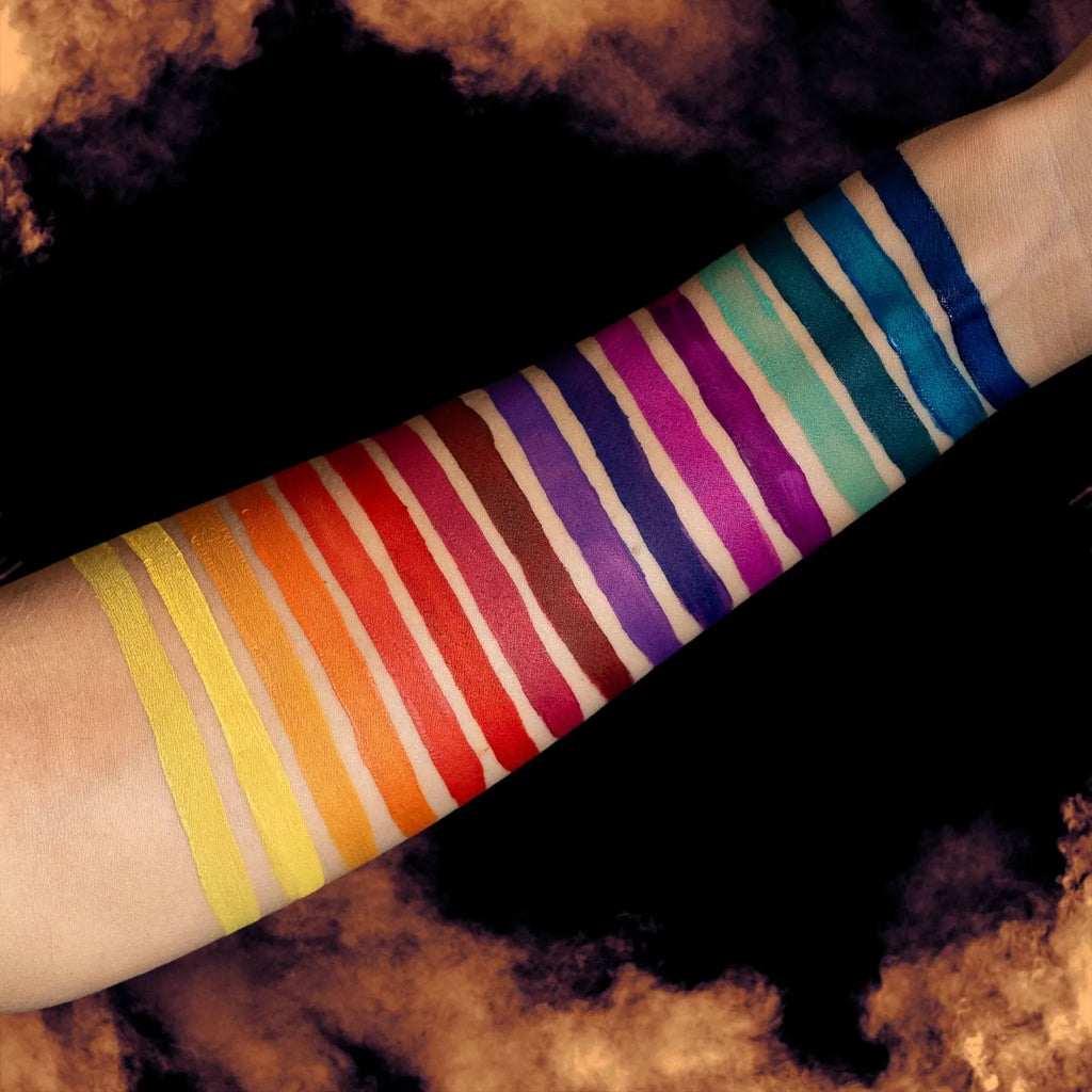 Palette d'eyeliner à eau 8 couleurs duo - Jewel - Swatch - Jolie Beauty