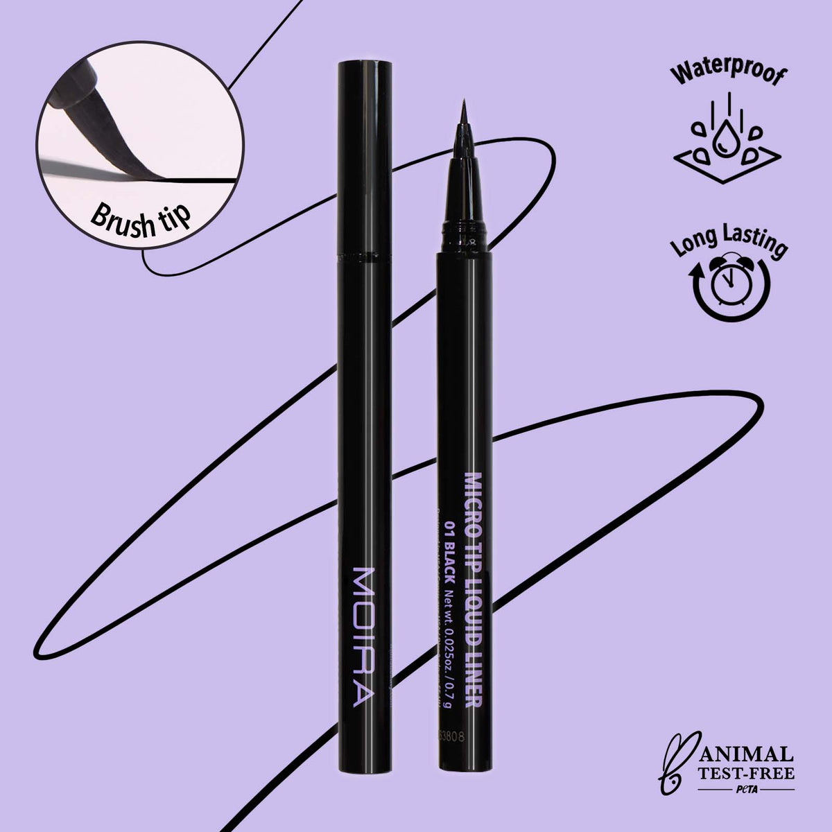 Feutre Eyeliner liquide fin Micro Tip - 001 Noir