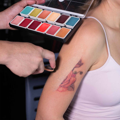 Palette activée à l'alcool pour le teint, 12 couleurs: Kit palette + activateur d'alcool + dissolvant Narrative Cosmetics
