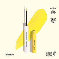 Crayon imperméable accrocheur 018, jaune Moira Cosmetics