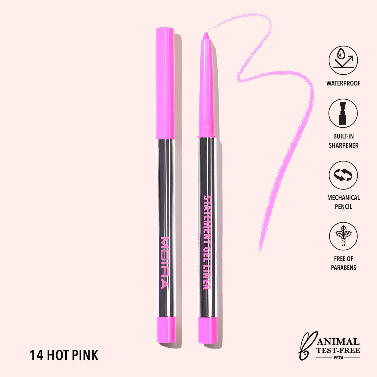 Eyeliner gel waterproof Statement - 014 Hot Pink