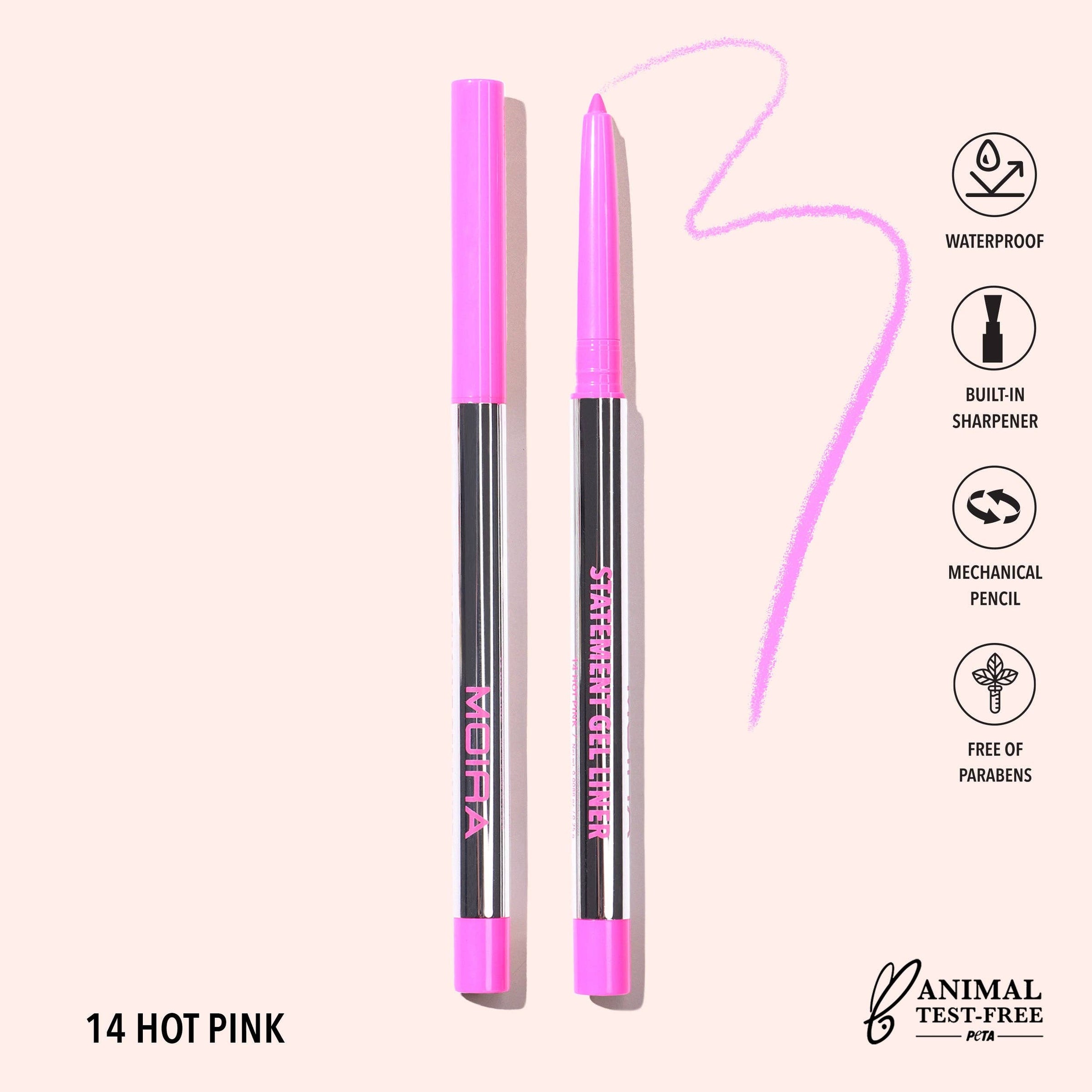 Eyeliner gel waterproof Statement - 014 Hot Pink