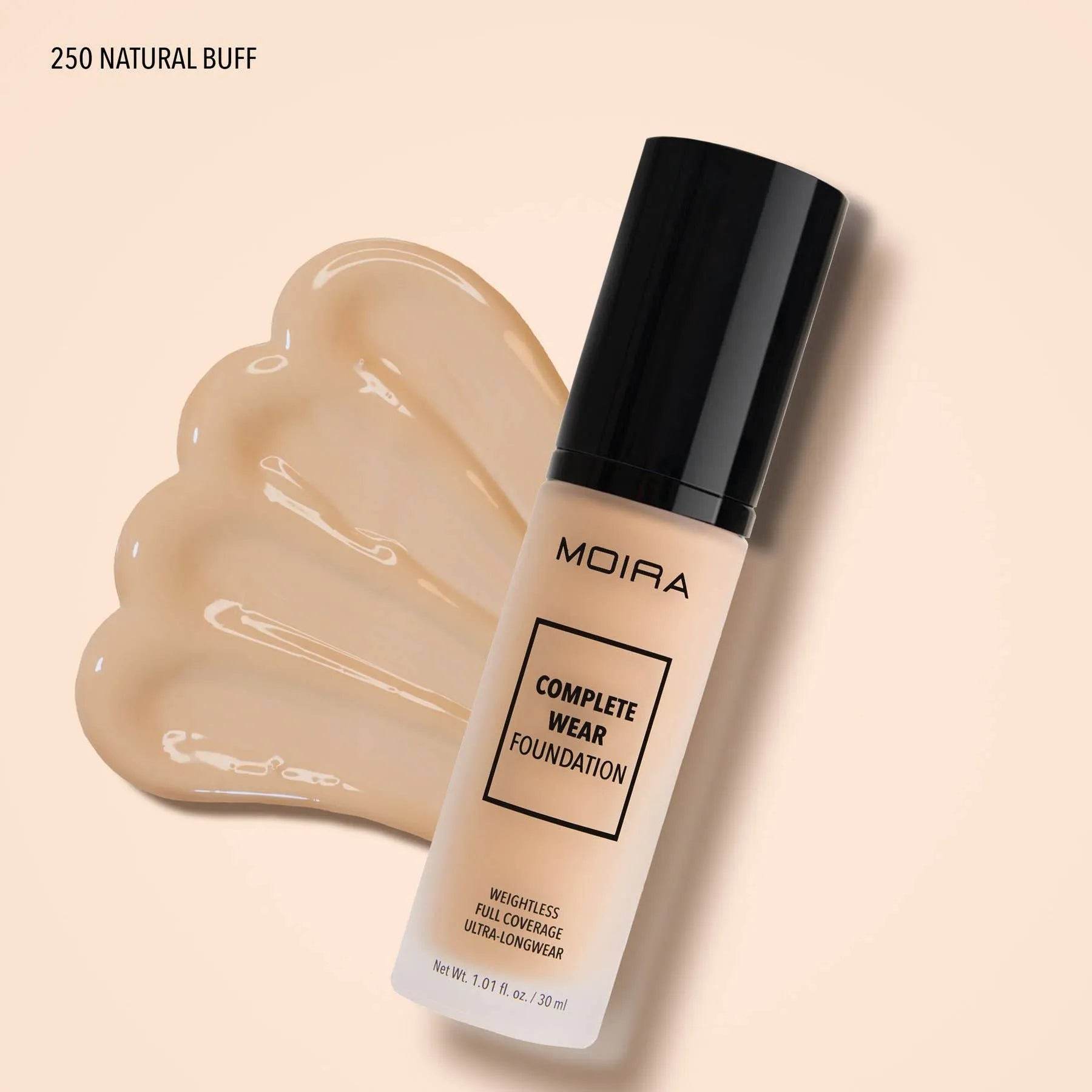 Fond de teint Complete Wear - 250 Natural Buff - 30 ml Moira Cosmetics