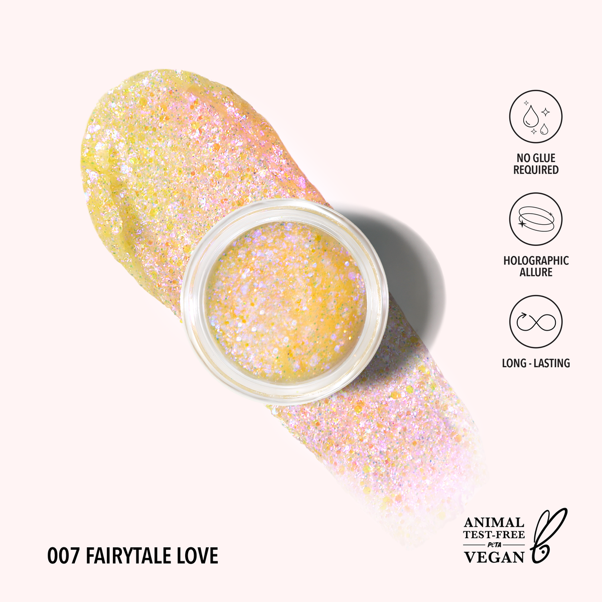 Gel à paillettes holographiques - 007 Fairytale Love