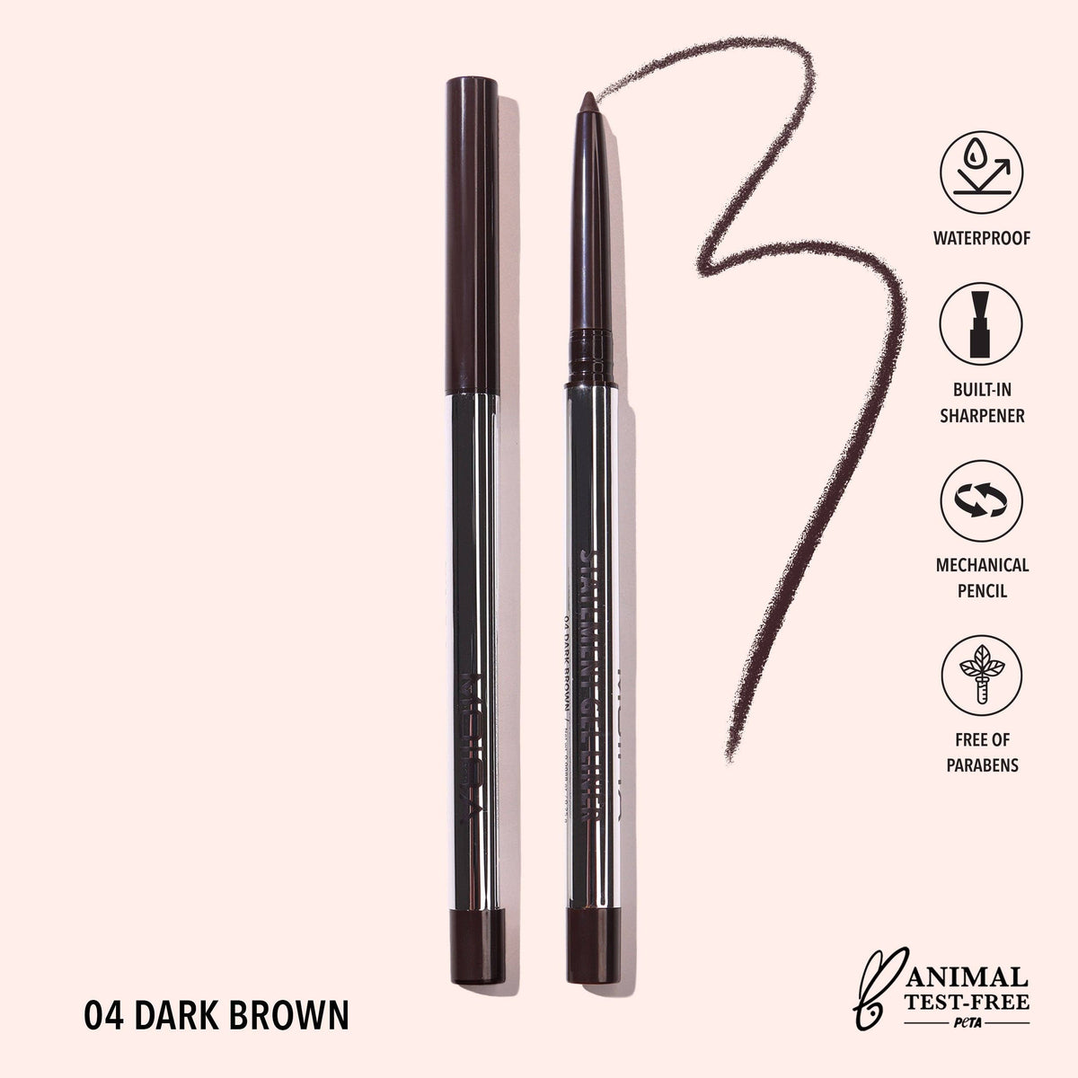 Eyeliner gel waterproof Statement - 004 Dark Brown