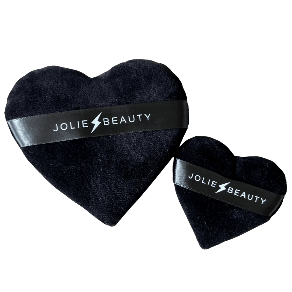 Duo Houpettes Blending & Powder Puff - Black Heart