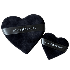 Duo Houpettes Blending & Powder Puff - Black Heart