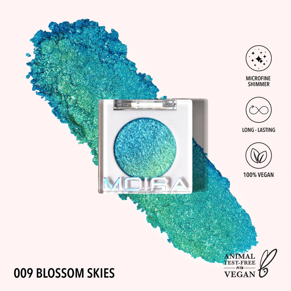 Fard à paupières métallique Moira Chroma Light - 009 Blossom Skies