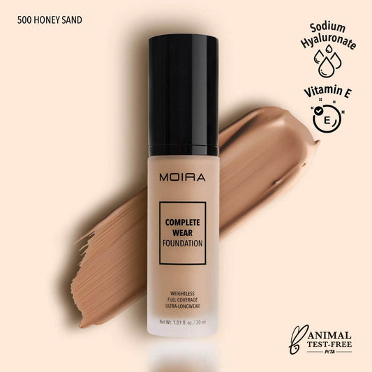 Fond de teint Complete Wear - 500 Honey Sand - 30 ml Moira Cosmetics