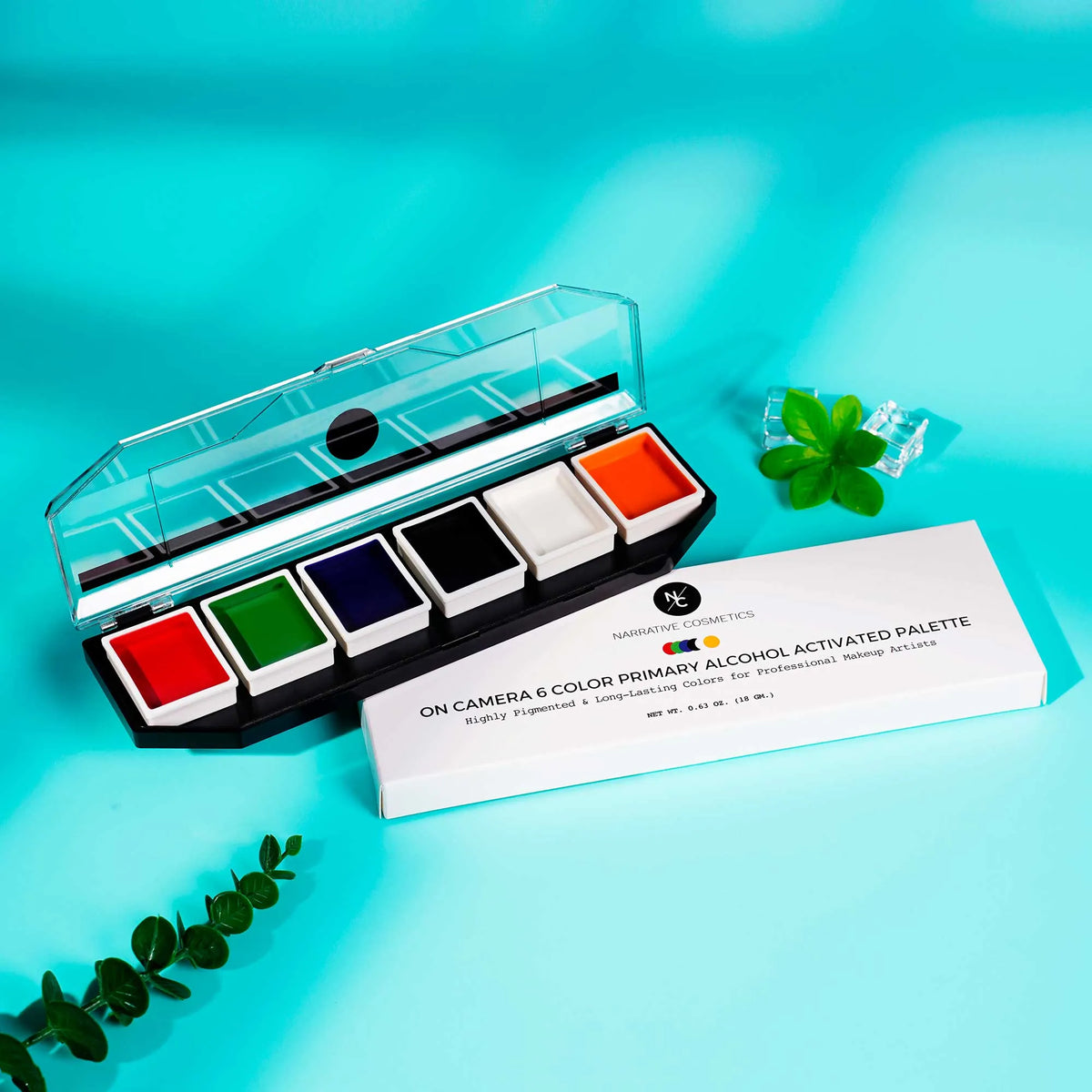 Palette de fards à alcool 6 couleurs - Color Primary - 18 g Narrative Cosmetics