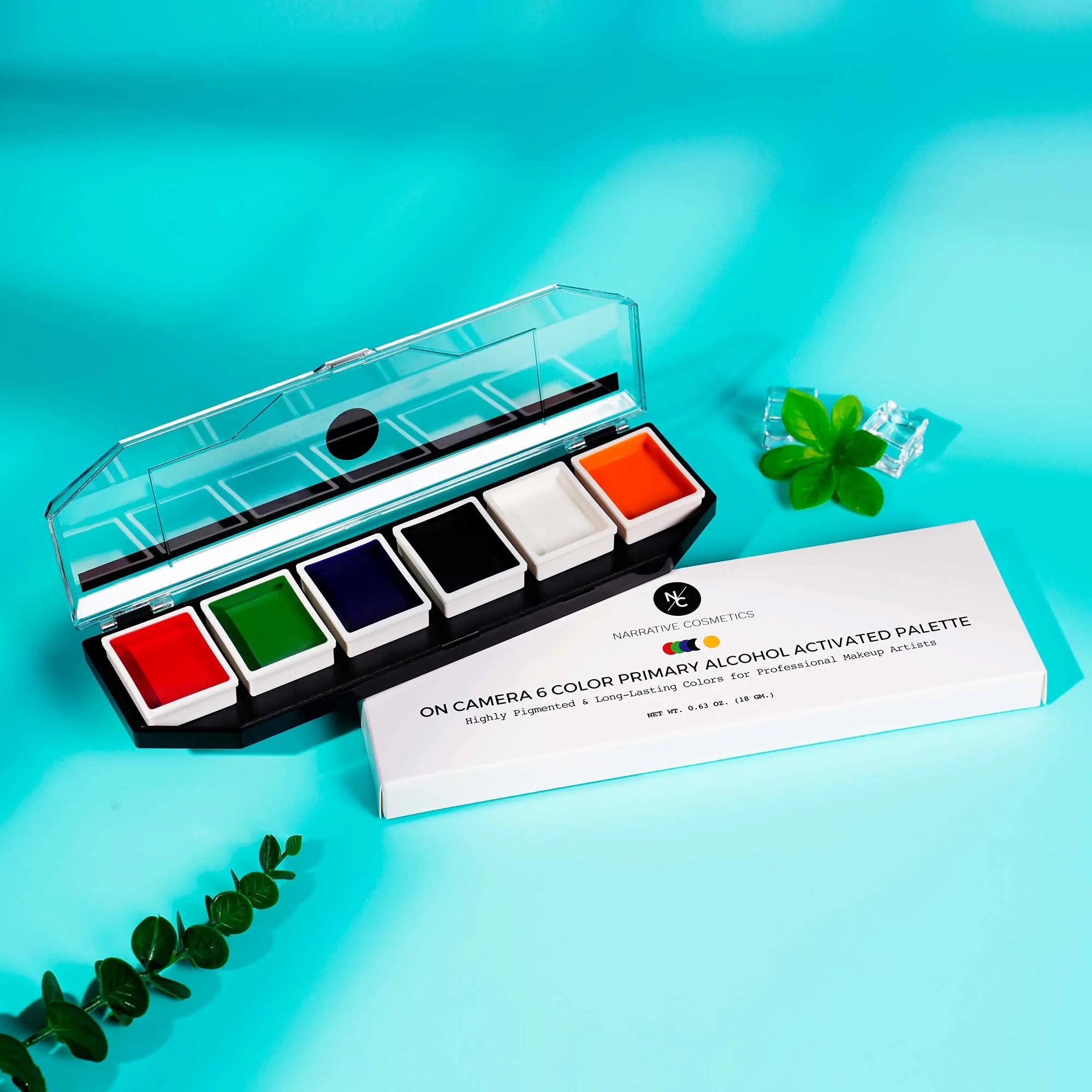 Palette de fards à alcool 6 couleurs - Color Primary - 18 g Narrative Cosmetics