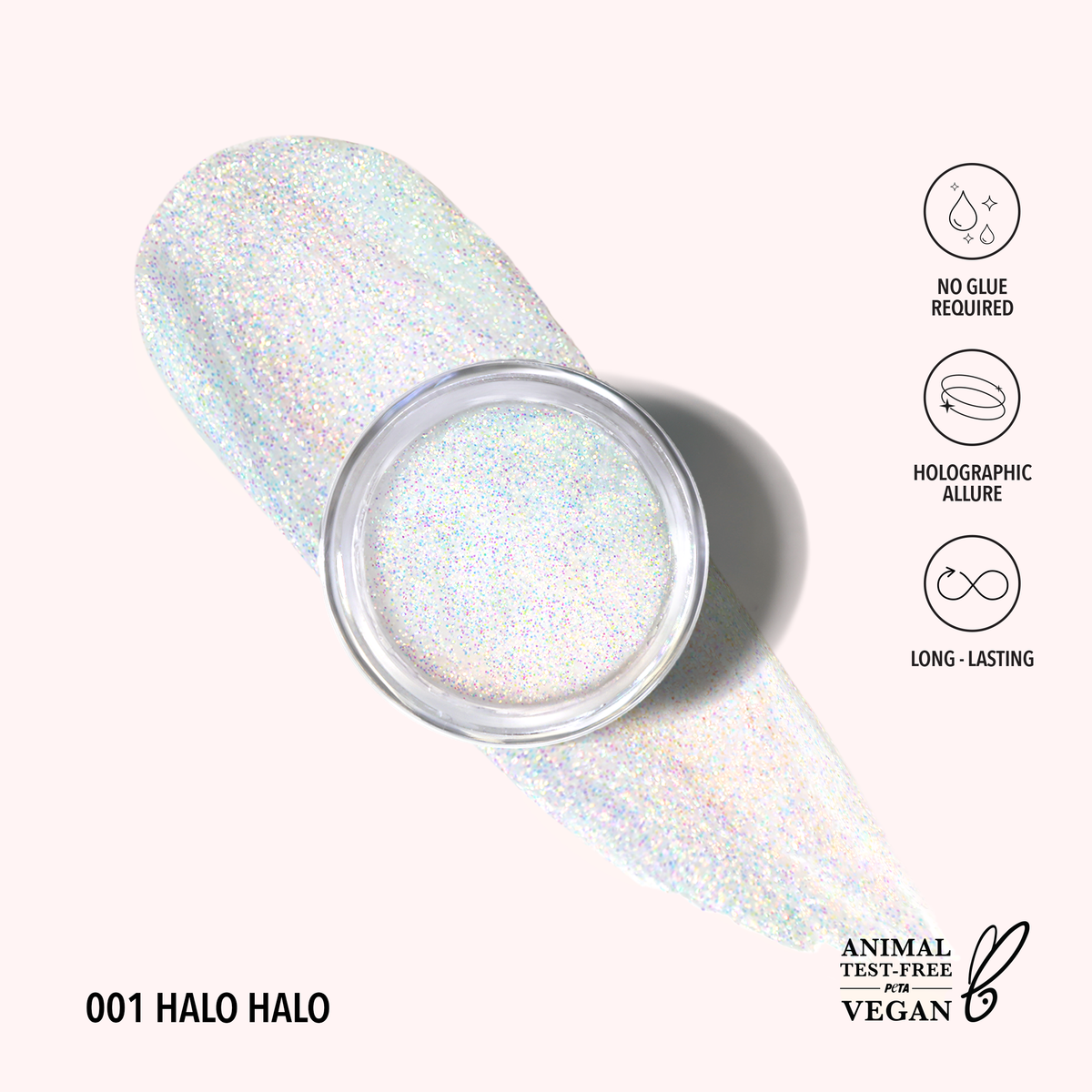 Gel pailleté holographique - 001 Halo Halo
