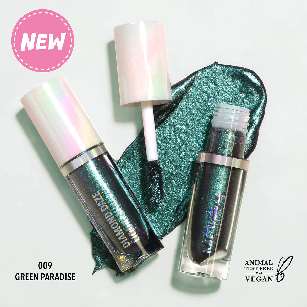 Fard à paupières multichrome liquide Diamond Daze - 009 Green Paradise