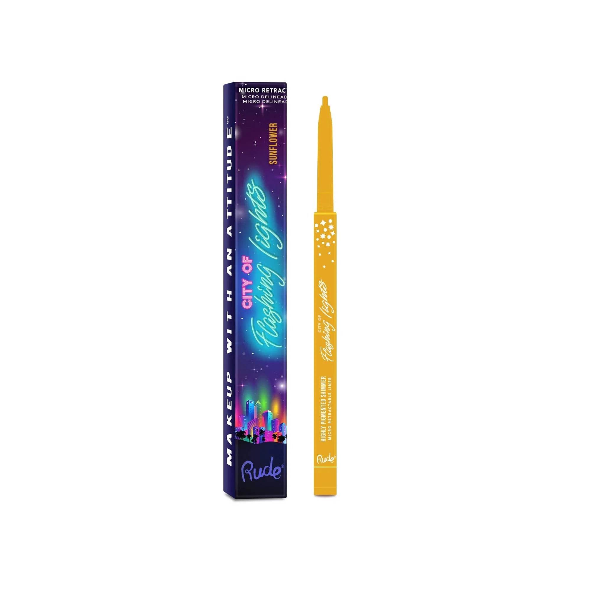 Crayon Eye liner micro rétractable City of Flashing Lights - Sunflower - 0,1 g Rude Cosmetics
