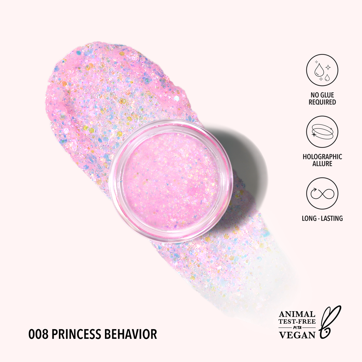 Gel pailleté holographique - 008 Princess Behavior