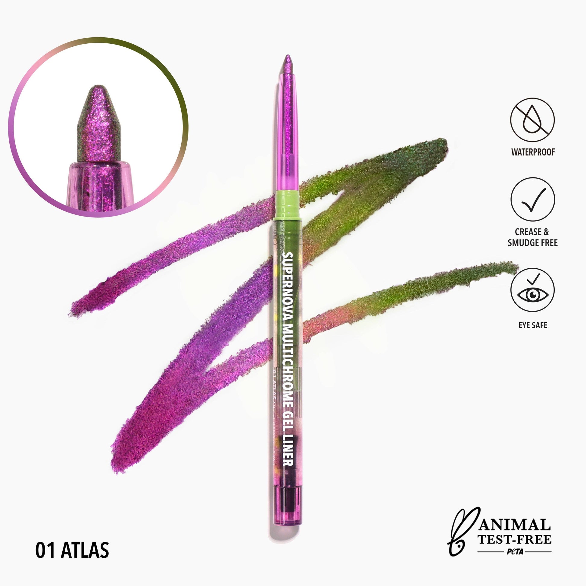 Doublure en gel multichrome Supernova 001, Atlas Moira Cosmetics