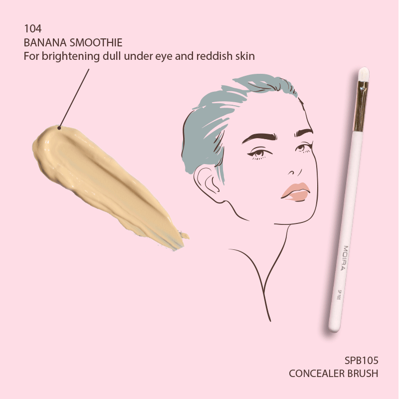 Correcteur Lavish Color Correcting - 104 Banana Smoothie - 7,5 ml Moira Cosmetics