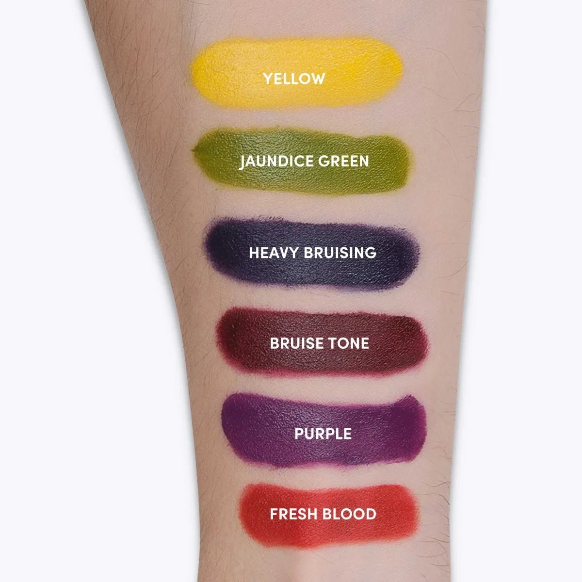 Crème de maquillage professionnelle 6 couleurs Bruise Wheel SFX - Effets spéciaux