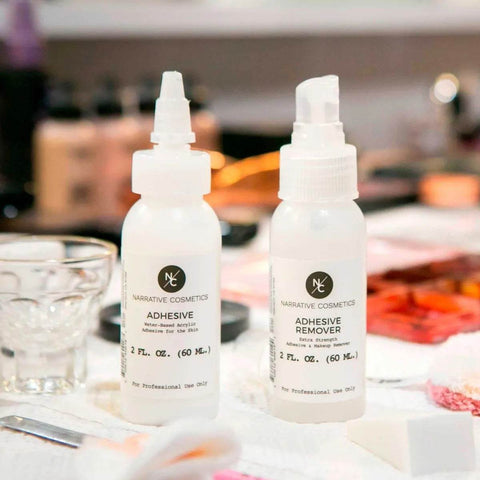 Kit - Adhésif à base d'eau + Dissolvant de colle - 60 ml x2