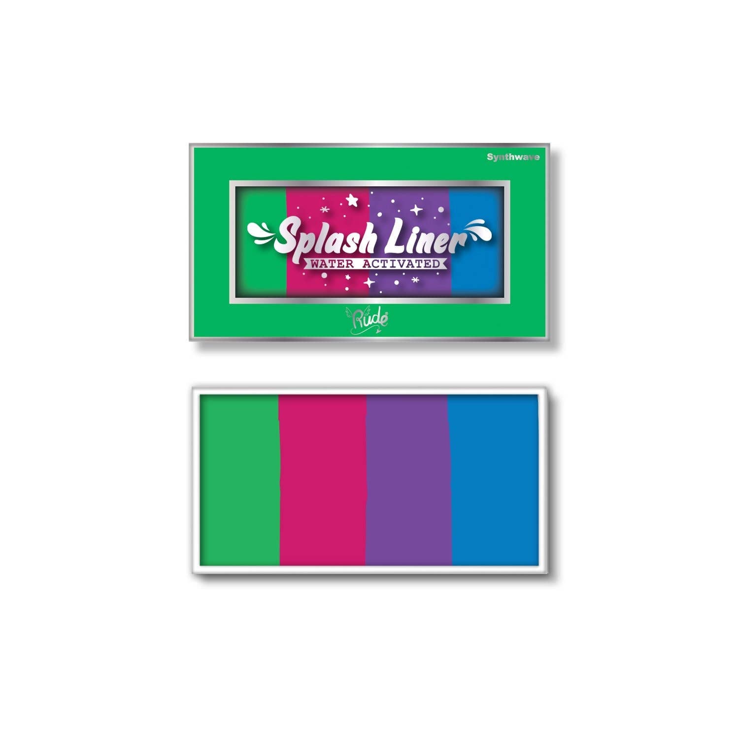 Doublure Splash activée par l'eau: Synthwave Rude Cosmetics