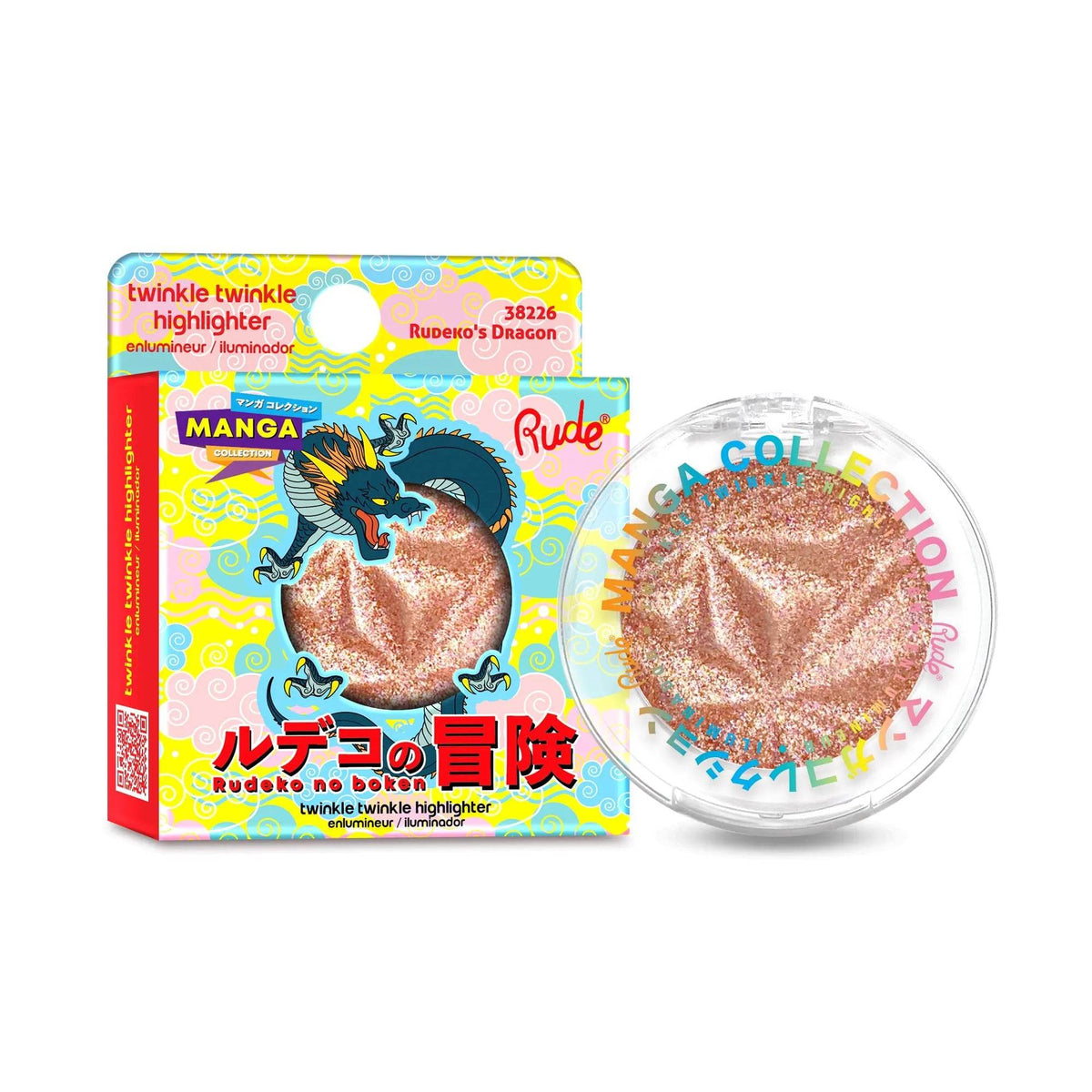 Highlighter Twinkle Twinkle Manga Collection - Rudeko's Dragon - 4 g Rude Cosmetics