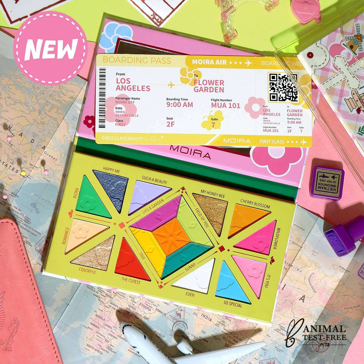 PALETTE DE LA SÉRIE GATEWAY - PARMI LES FLEURS SAUVAGES Moira Cosmetics