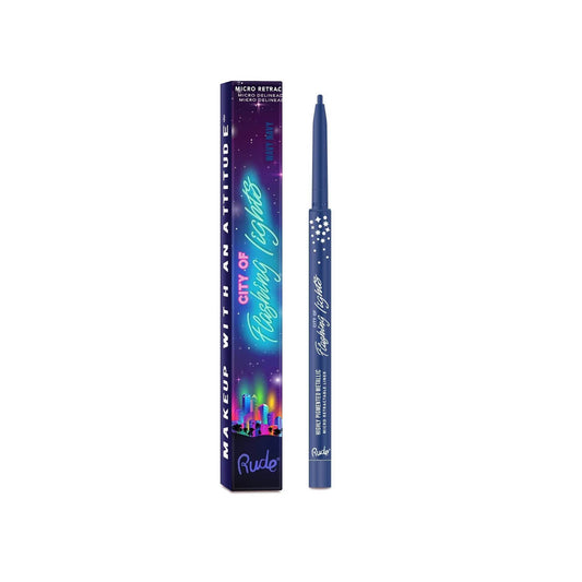 Crayon Eye liner micro rétractable City of Flashing Lights - Wavy Navy - 0,1 g Rude Cosmetics
