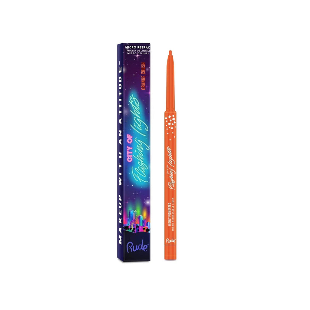 Crayon Eye liner micro rétractable City of Flashing Lights - Orange Crush - 0,1 g Rude Cosmetics