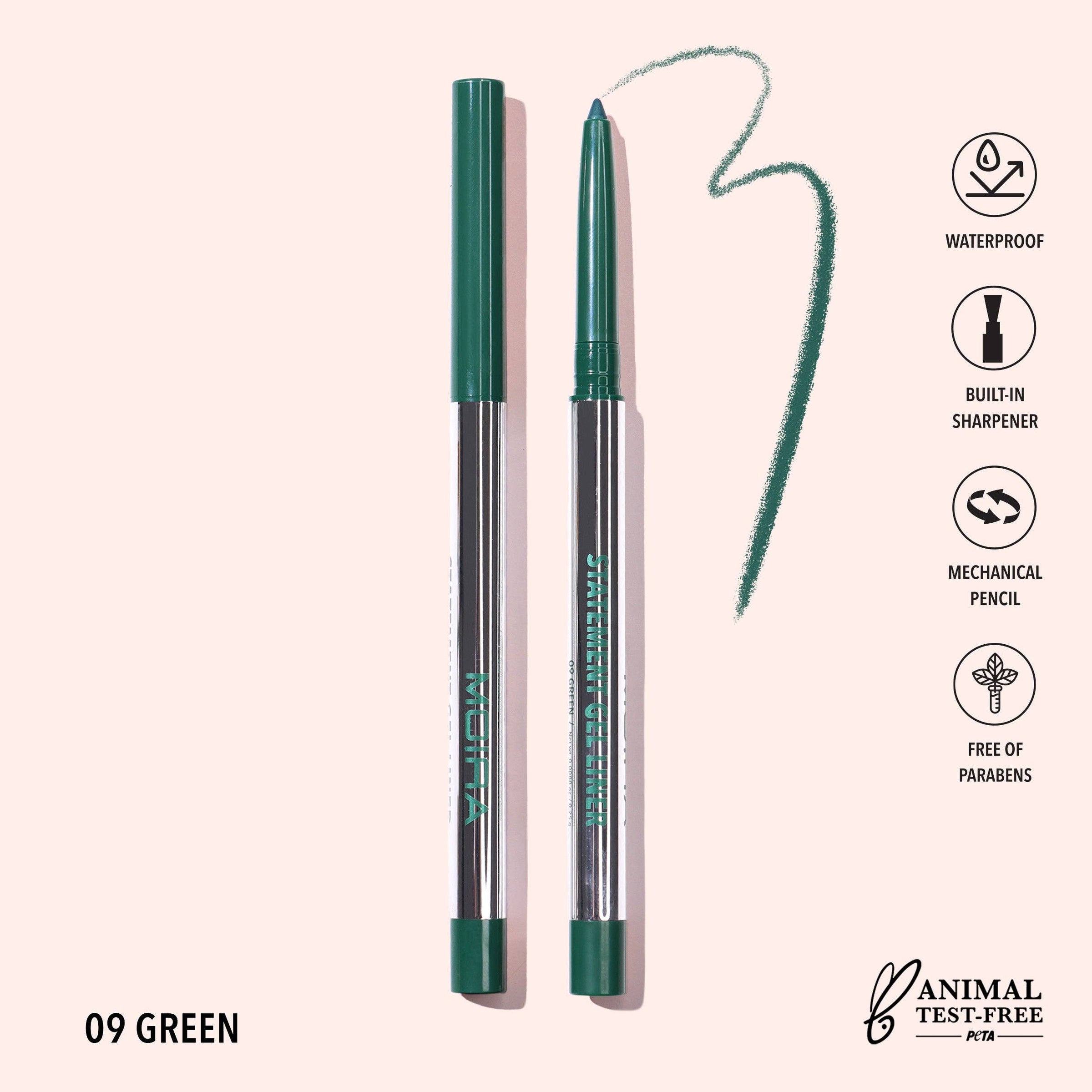 Eyeliner gel waterproof Statement - 009 Green