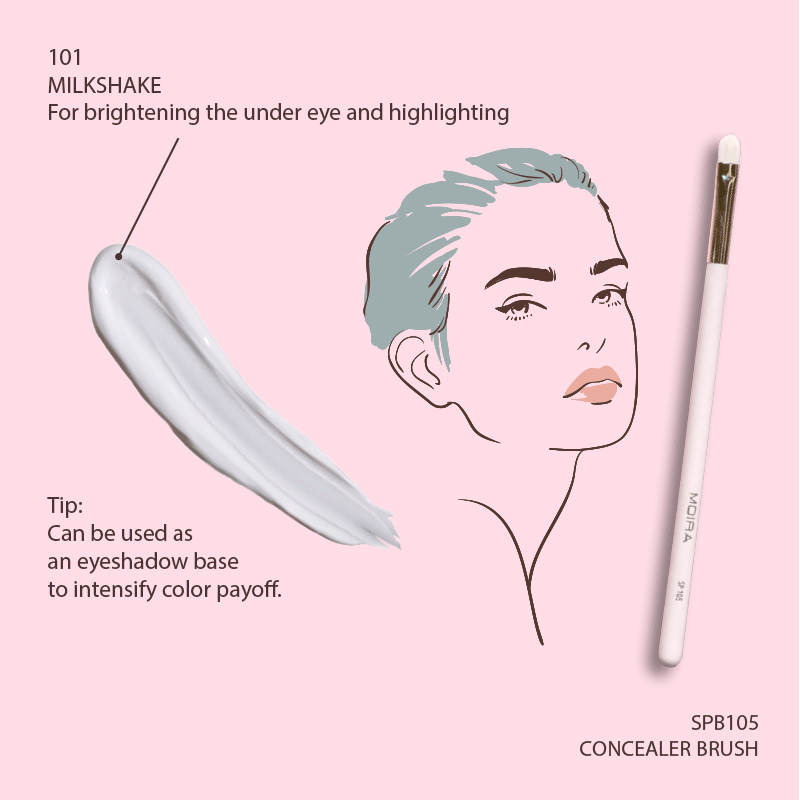 Correcteur Lavish Color Correcting - 101 Milkshake - 7,5 ml Moira Cosmetics