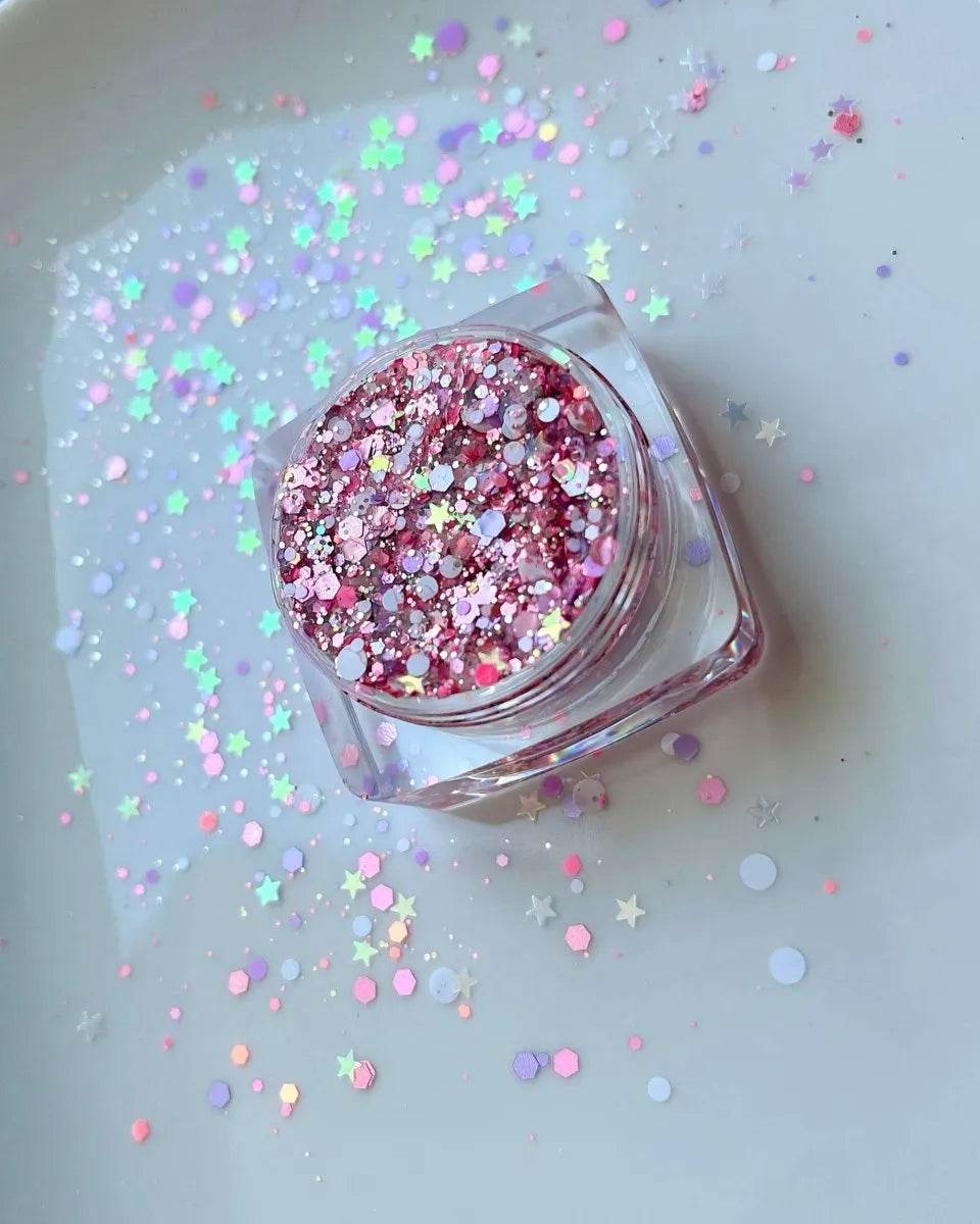 Gel à paillettes - Pink Amethyst - 15 ml