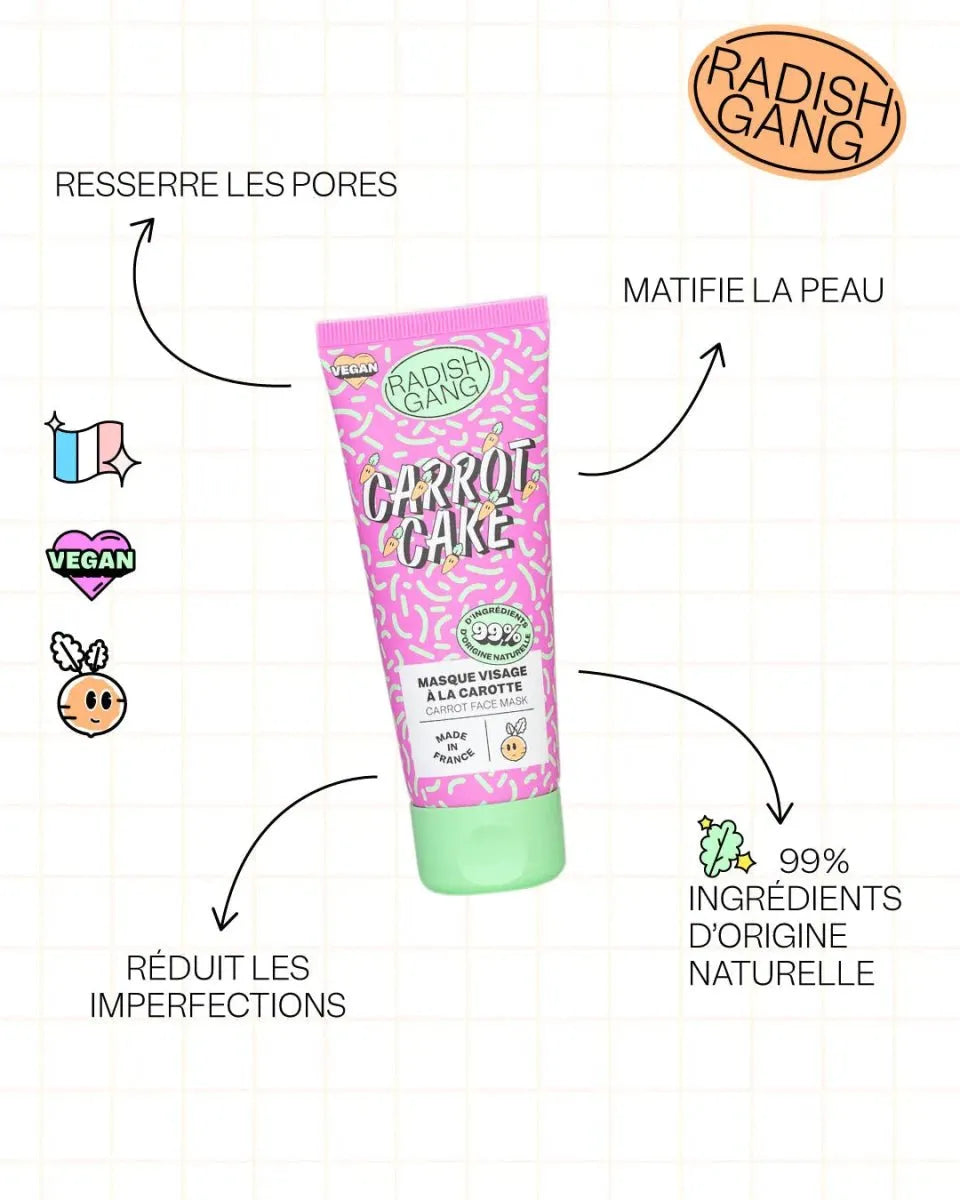 Pack Trio Bonne Mine : Keep Clean + Pâte à Gommer + Carrot Cake - Skin care